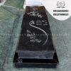 سنگ قبر مشکی با نوشته طلایی